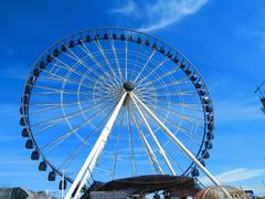 Estrella de Puebla Ferris wheel with scenic cityscape view