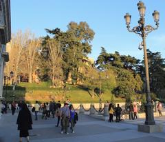 Plaza de la Armería in Madrid, Spain