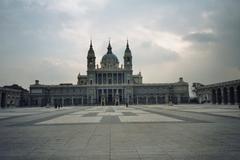 View of Catedral de la Almudena in Madrid