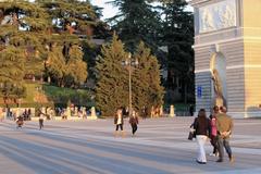 Plaza de la Armería in Madrid, Comunidad de Madrid, Spain