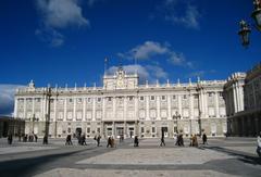 Exterior of the Royal Palace of Madrid from courtyard