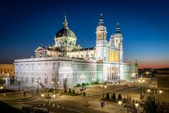 Almudena Cathedral West façade 2021