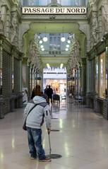 Worker at Passage du Nord, Brussels, Belgium