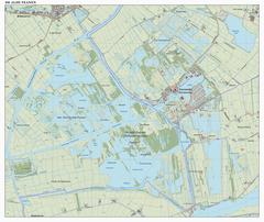 Topographic map of De Alde Feanen nature reserve