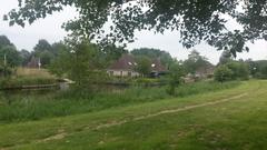 landscape in De Alde Feanen National Park, Netherlands