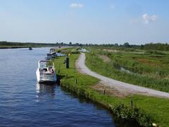 landscape in De Alde Feanen National Park in the Netherlands