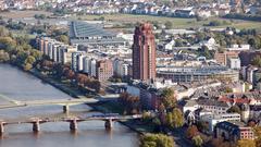 Frankfurt Deutschherrnviertel from Main Tower