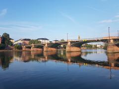 Ignatz-Bubis-Brücke bridge in Frankfurt