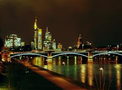 Ignatz Bubis Bridge at night