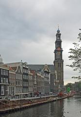 Anne Frank House, Prinsengracht, Westerkerk in Amsterdam