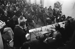 Forum on anti-Zionism and anti-Semitism at Anne Frank House in Amsterdam, December 1969