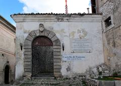 Entrance to the castle with panoramic view