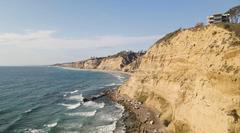 Aerial view of Torrey Pines City Beach in San Diego