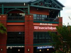 Exterior of 121 Financial Ballpark