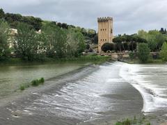 Torre San Niccolò and Arno River in Florence, Italy