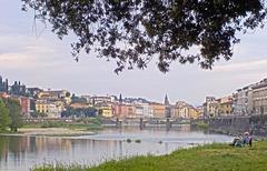 Florence cityscape from San Niccolò bridge