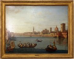 historic painting of Florence by Giuseppe Zocchi from 1744