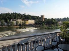 Hotel river terrace in Florence