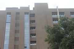 Block C of IIT Bombay from Powai Lake