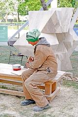 sculpture creation at Parque de las Esculturas during 6th International Symposium of Sculpture Group in Chile