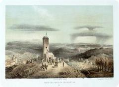 Tower of San Salvatore Monferrato in an 1859 lithograph