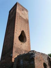 Torre storica in San Salvatore Monferrato, Piemonte, Italia