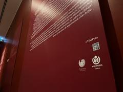 Turkish Wikipedia and Wikimedia Türkiye logos in Pera Museum