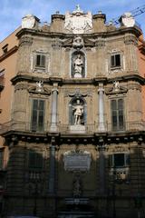 Quattro Canti intersection in Palermo, Italy