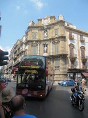 Palermo Quattro Canti with a bus