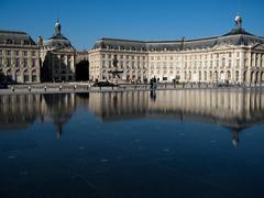 Miroir d'eau and Place de la Bourse in Bordeaux, France