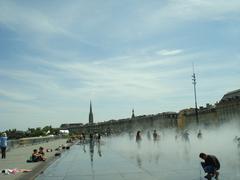 Scenic view of Bordeaux city skyline in July 2012