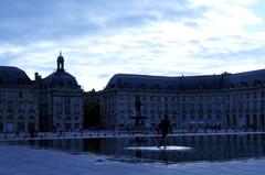 Miroir d'eau in Bordeaux at daytime