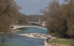 Isar River in Munich, Germany