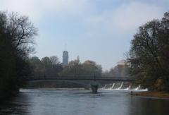 Kabelsteg bridge in Munich