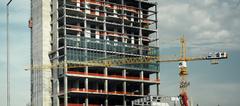 Sapphire Tower facade under construction in Istanbul