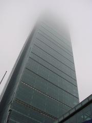 Istanbul Sapphire surrounded by fog