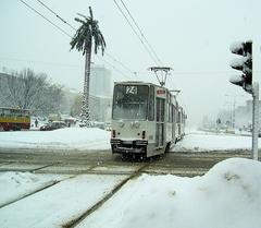 Konstal 105Na tram in Warsaw