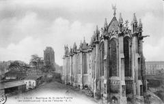 Basilique Notre-Dame de la Treille under construction in 1900