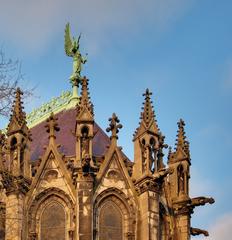 the archangel of the apse of the Cathedral Notre-Dame-de-la-Treille in Lille