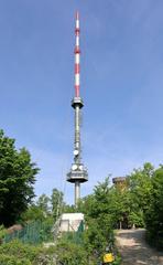 West view of Kahlenberg transmitter in Vienna