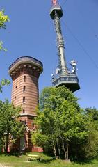 Stefaniewarte and transmitter mast lower part, Kahlenberg, Vienna