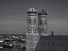 Twin towers of Frauenkirche in Munich