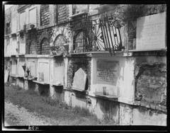 Wall tombs of the old St. Louis Cemetery in New Orleans