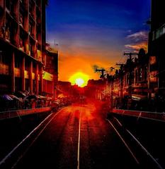 Sunset at Vidal de Negreiros Square in João Pessoa