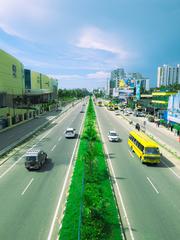 Busy NH 66 from LuLu Thiruvananthapuram