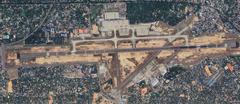 Aerial view of Trivandrum Airport