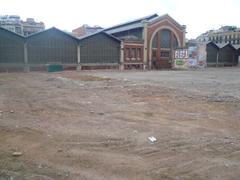 Mercat del Ninot during renovation in Barcelona