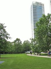 Rothschildpark and Park Tower in Frankfurt am Main