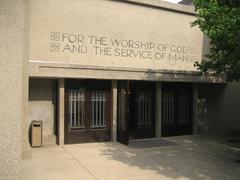 Unity Temple, designed by Frank Lloyd Wright