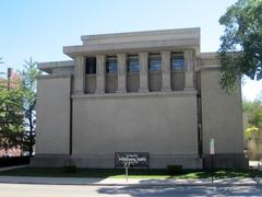 Unity Temple in Oak Park, designed by Frank Lloyd Wright